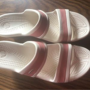 Woman’s cute Crocs wedge sandals